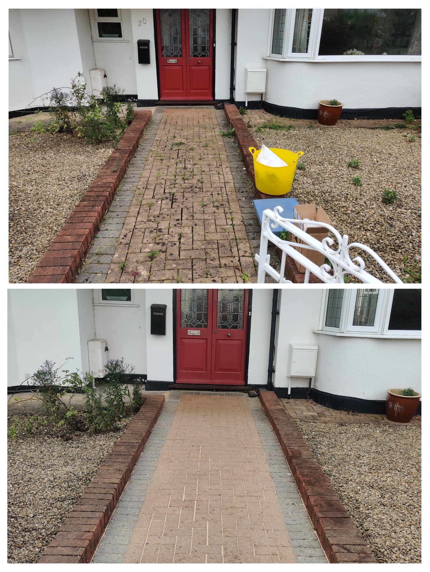 Before/After Pressure washing path Bristol